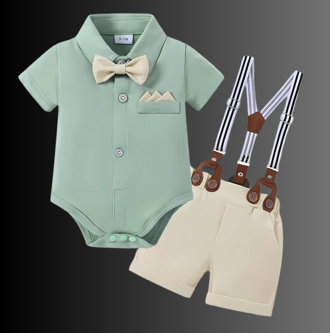 Baby Boy Clothes Suits Infant Gentleman Outfit Collared Dress Shirt+Vest+Tie+Corsage+Pants 5Pcs Baby Suit Sets